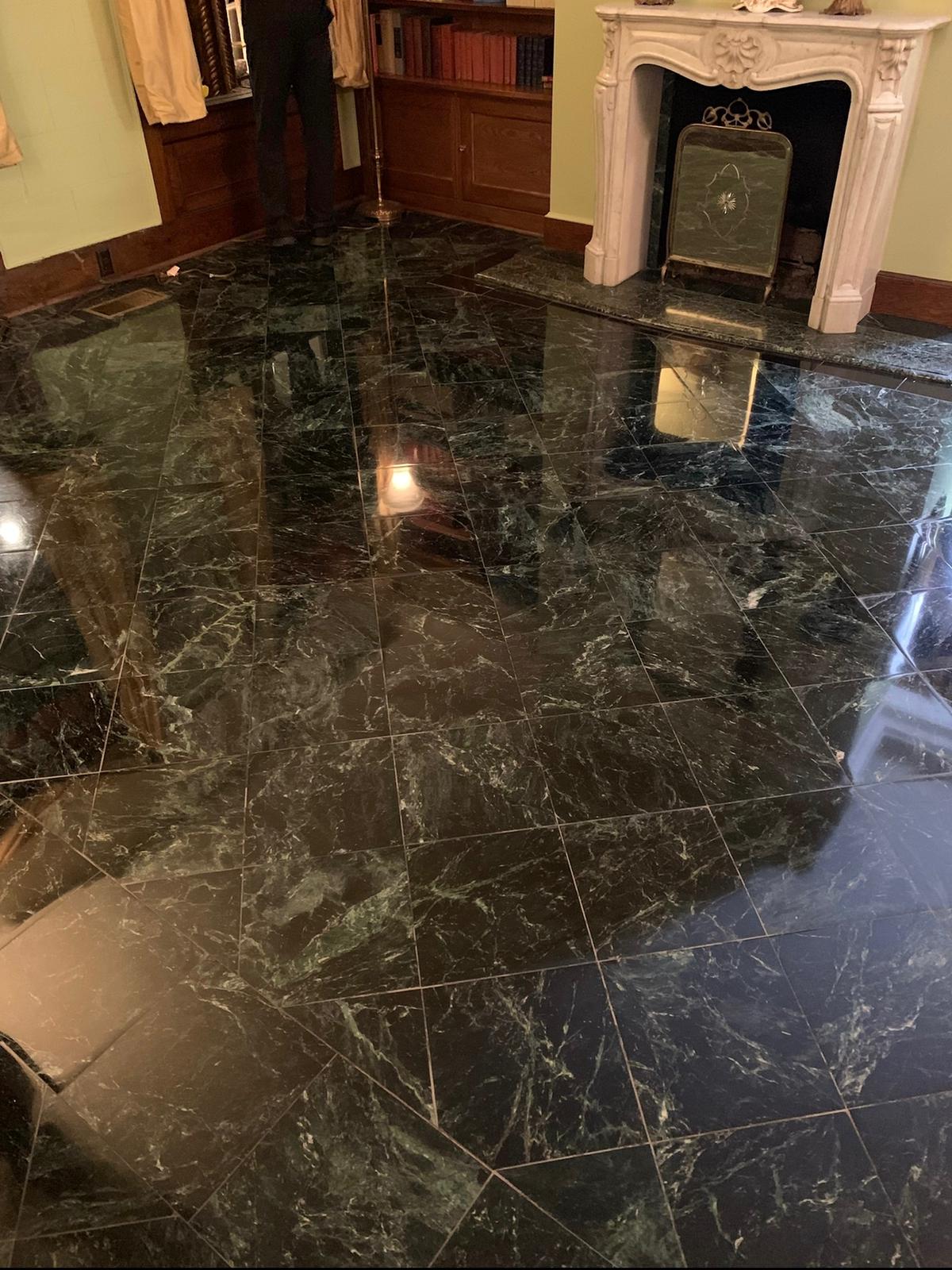 Marble restoration floor