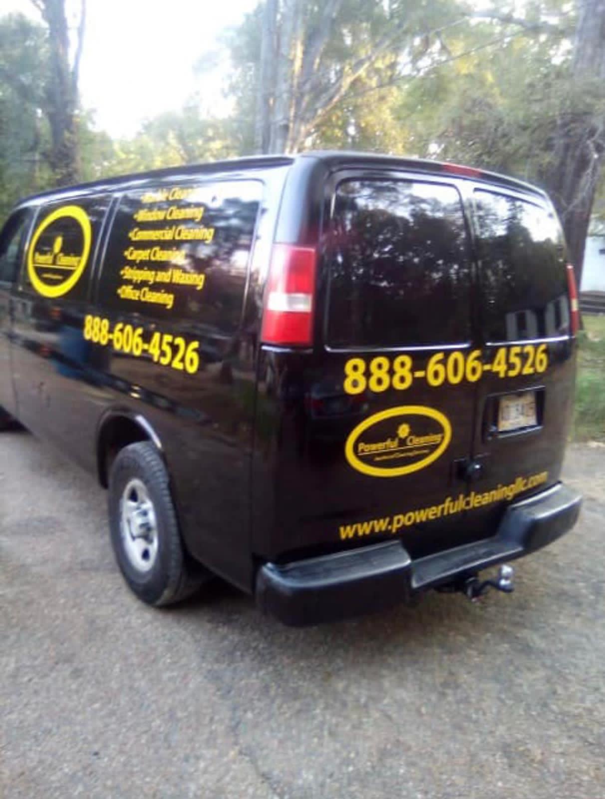 powerful cleaning LLC van